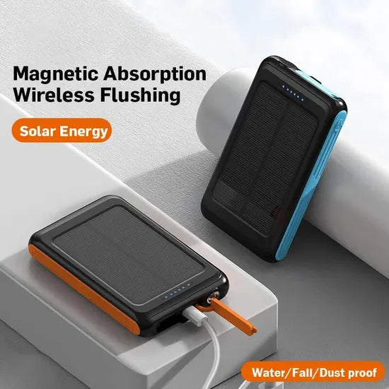 5000mAh Wireless Solar Magnetic Power Bank