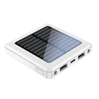 5000mAh Mini Solar Power Bank with Dual USB and LED Light