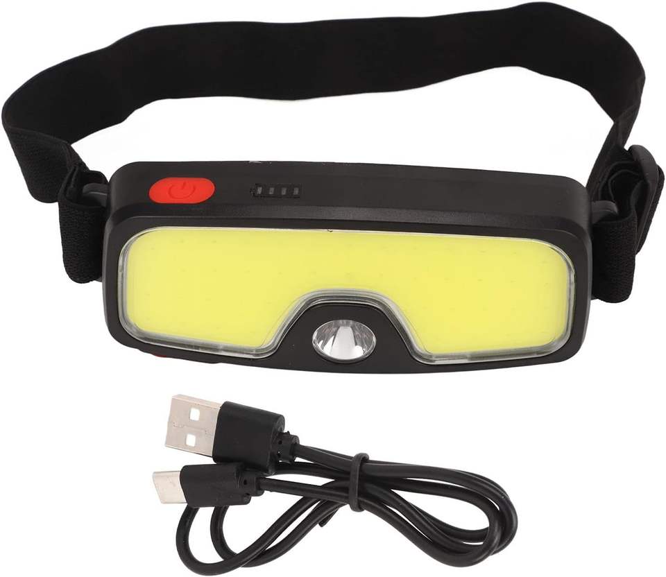 500LM COB LED USB-C Rechargeable Waterproof Headlamp